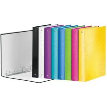 LEITZ Wow karton gyűrűskönyv A/4 Maxi 40mm 4 gyűrűs, D alakú gyűrűvel, zöld