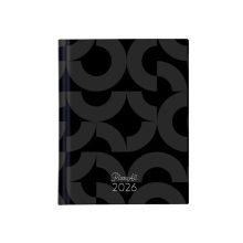 PlanAll heti B6 mini 2026. évi, zsebnaptár - Black