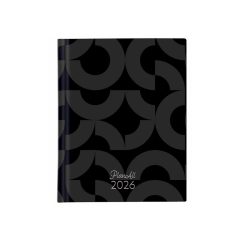 PlanAll heti B6 mini 2026. évi, zsebnaptár - Black