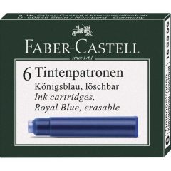 Faber-Castell tintapatron standard 6db kék 