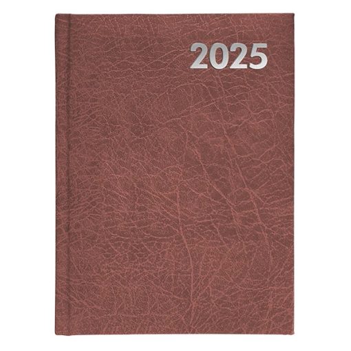 Agenda B/5 heti, Alisca, Szekszárd, 2025. évi, Bordó