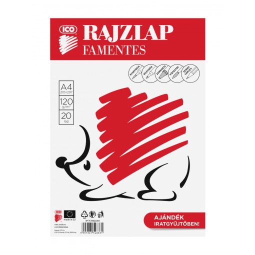 ICO Süni Famentes rajzlap A/4  (műszaki rajzlap, DIPA), 20db