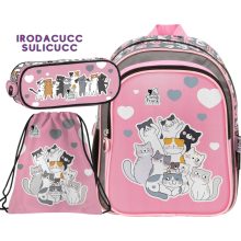 Iskolatáska szett Derform, Cleo és Frank, Friends