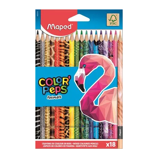 MAPED Color'Peps színesceruza 18db animals