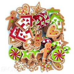 Karácsonyi öntapadó dekorgumi forma, 60db, OT923018