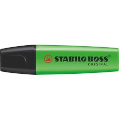Szövegkiemelő STABILO BOSS vágott, 2-5mm, zöld