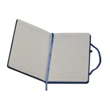 Notesz A/6, gumipánttal, fekete-piros