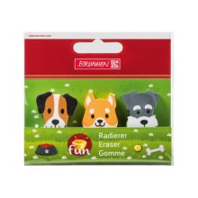 Brunnen radír kutya, 3db-os