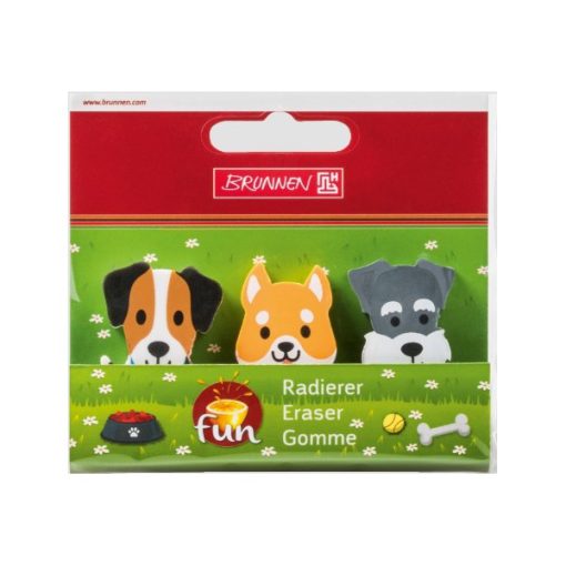 Brunnen radír kutya, 3db-os