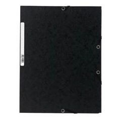 EXACOMPTA Gumis mappa A/4  karton Prespán, Fekete