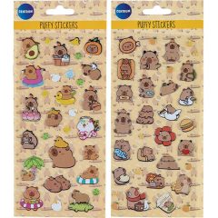 Matrica 3D 20x10cm, Capybara