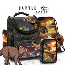 Iskolatáska szett Derform, Dinoszaurusz Battle