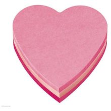 Post-it öntapadó jegyzettömb forma, szív