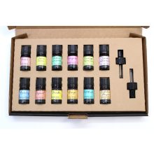 Aromaterápiás illóolaj szett, 12 féle illattal