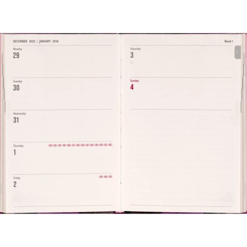 Mágneses zsebnaptár, 2026.évi, Monstera