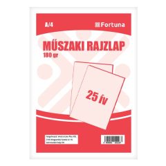 Famentes rajzlap A/4  (műszaki rajzlap, DIPA) 25db