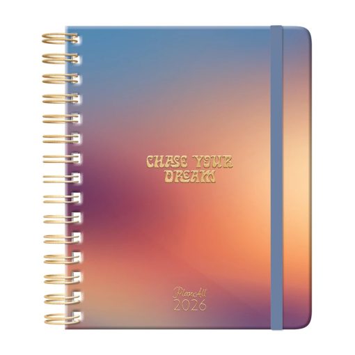 PlanAll Határidőnapló, agenda heti B5 spirálozott 2026. évi - Chase