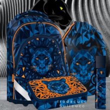 ARS UNA Iskolatáska szett, Black Panther, 4 részes