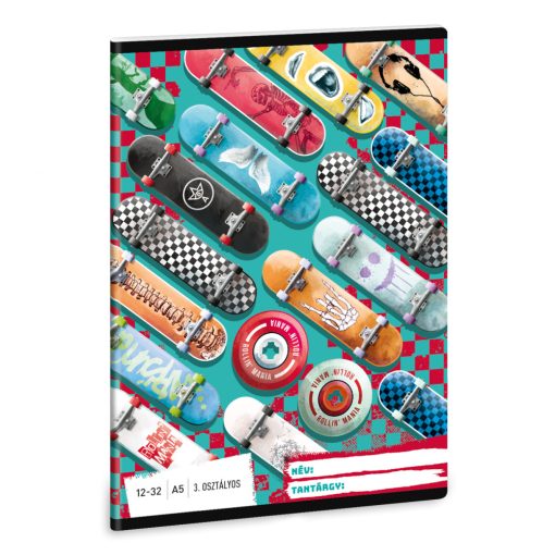 ARS UNA füzet A/5 32 lapos III. osztályos, Rollin Mania, 12-32