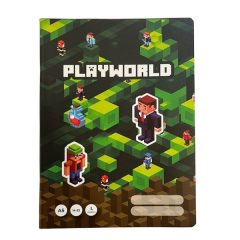 Iskolai füzet A/5, Minecraft 14-32 1. osztályos vonalas