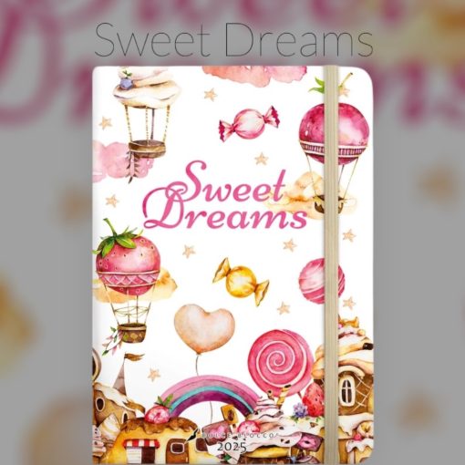 Dolce Blocco Secret Diary 2025. évi - Sweet Dreams - Ajándék jelölőcímkével