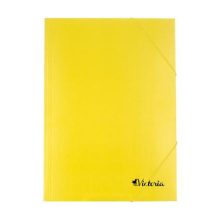 Gumis mappa A/4 karton sárga