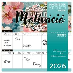 Tervezőnaptár kétheti, mágneses, 2026. évi, Motiváció