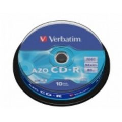 CD írható VERBATIM 700MB, 80min, 52x, 10db hengeren