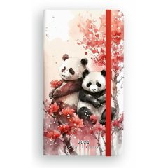   Dolce Blocco Secret Pocket Planner 2024. évi - Panda - Ajándék jelölőcímkével