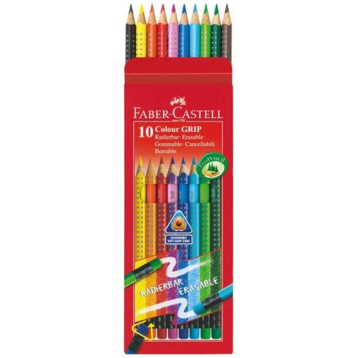 FABER-CASTELL Grip színesceruza 10db radíros