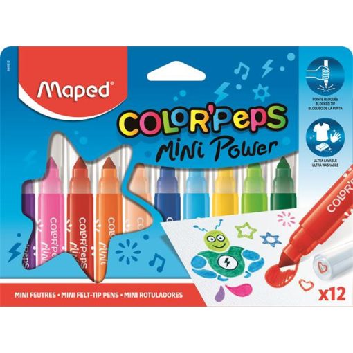 MAPED Filctoll készlet, 12 darabos, kimosható, Mini Power