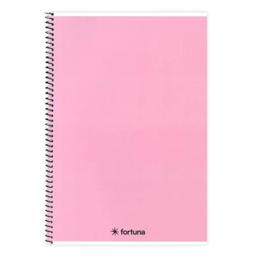 Spirálfüzet A/5-ös 70 lapos vonalas, pasztell rózsaszín