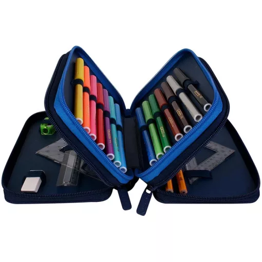 HERLITZ tolltartó 3 emeletes, Cosmic, töltött, 31 részes