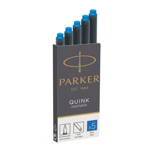 PARKER QUINK tintapatron 5db/csomag kék