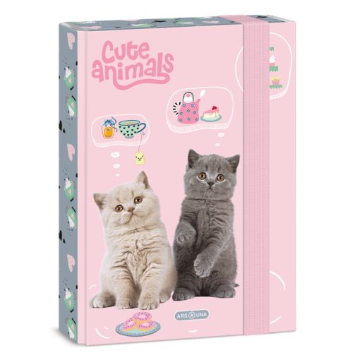 ARS UNA füzetbox  A/5 Cute Animals, Tea Party, Cicák