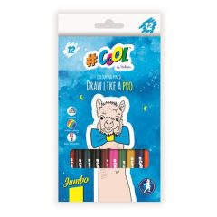 COOL by Victoria színesceruza 12db háromszögletű vastag