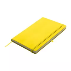 Notesz A/5, gumipánttal, sárga