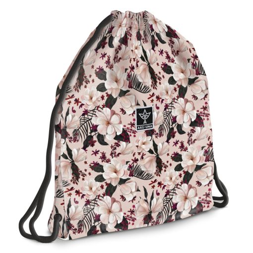  ARS UNA Hátizsák Ergonomikus iskolatáska szett, Flowery Pink, 3 részes