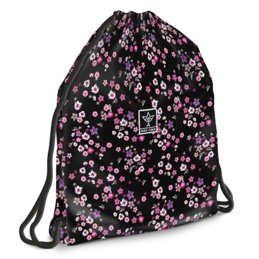 ARS UNA Hátizsák AU-6 iskolatáska szett, Pearl Blossom Black, 3 részes