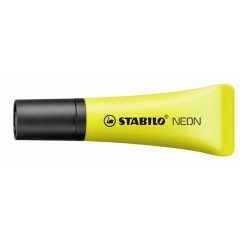 Szövegkiemelő STABILO Neon vágott, 2-5mm, sárga