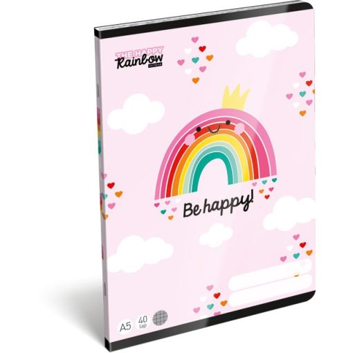 Füzet A/5 Rainbow, Lizzy Card 27-32, kockás, négyzethálós