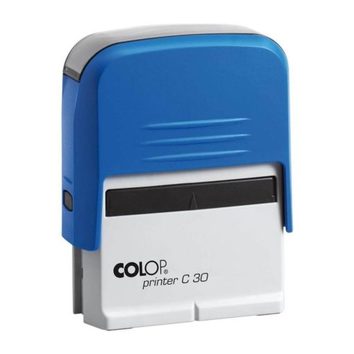 Colop Printer C30 bélyegző, szöveglemezzel, kék ház