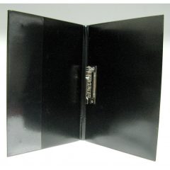 PVC villámzáras mappa A/5, Fekete