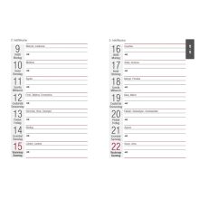 Zsebnaptár, 7 napos, Alisca, Szekszárd, 2026. évi, vegyes színek