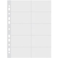   DONAU névjegytartó genotherm, lefűzhető, A4, 40 mikron, víztiszta, 10db/csom