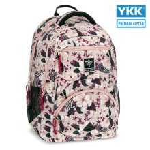  ARS UNA Hátizsák Ergonomikus iskolatáska szett, Flowery Pink, 3 részes