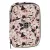    ARS UNA Hátizsák Ergonomikus iskolatáska szett, Flowery Pink, 3 részes