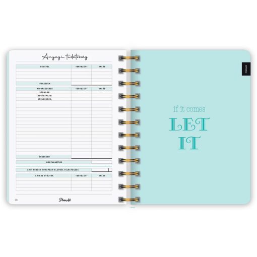 PlanAll Midi Határidőnapló, agenda heti B6 spirálozott 2026. évi - Doggo