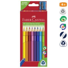 FABER-CASTELL JUMBO háromszögletű színesceruza 10db