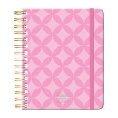   PlanAll Midi Határidőnapló, agenda heti B6 spirálozott 2026. évi - Pink